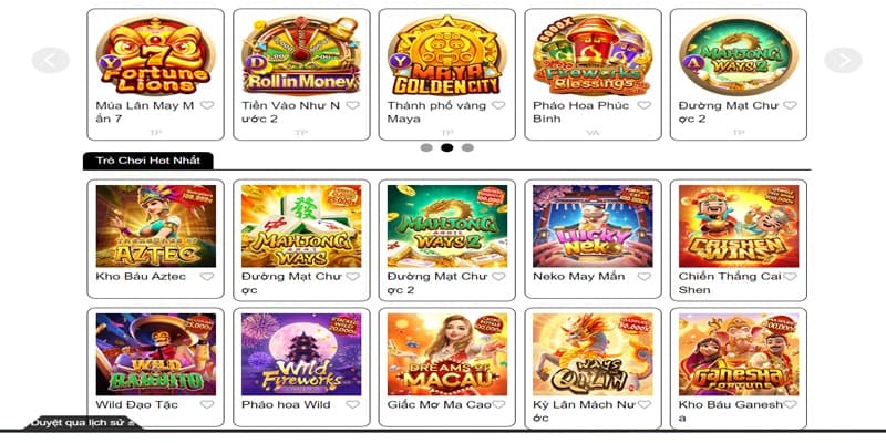 Kho game đa dạng nhiều thể loại